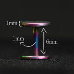Matter Fake Plug (Ohrstecker zum Schrauben)