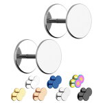 Matte Ohrstecker zum Schrauben (Fake Plug)