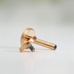 Matte Ohrstecker zum Schrauben (Fake Plug)