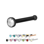 Nasenpiercing gerade - Stahl - Kristall