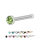 Nasenpiercing gerade - Stahl - Kristall