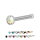 Nasenpiercing gerade - Titan - Kristall