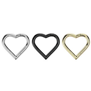 Segmentring Piercing - Klicker - Segmentklicker - Herz