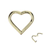 Segmentring Piercing - Klicker - Segmentklicker - Herz