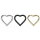Segmentring Piercing - Klicker - Segmentklicker - Herz