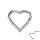 Segmentring Piercing - Klicker - Segmentklicker - Herz