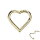Segmentring Piercing - Klicker - Segmentklicker - Herz