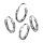 Edelstahl Creolen Ohrringe - Gedreht - Muster