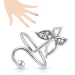 Ring - Nagelring - Schmetterling - Kristalle