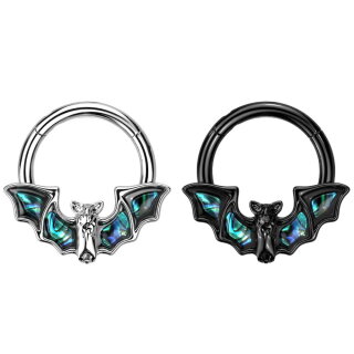 Segmentring Piercing - Klicker - Segmentklicker - Fledermaus