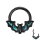 Segmentring Piercing - Klicker - Segmentklicker - Fledermaus