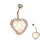 Piercing Banane - Herz - Kristalle