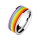 Ring - Edelstahl - Silber - Regenbogen
