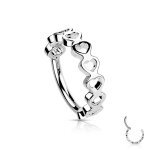 Segmentring Piercing - Segmentklicker - Herzen