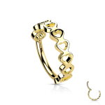 Segmentring Piercing - Segmentklicker - Herzen