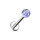Piercing Labret - Stahl - Glitzer