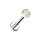 Piercing Labret - Stahl - Glitzer