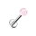 Piercing Labret - Stahl - Glitzer