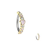 Piercing Banane - Spange - Kristalle - Herz