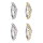 Piercing Banane - Spange - Kristalle - Herz