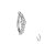 Piercing Banane - Spange - Kristalle - Herz