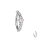 Piercing Banane - Spange - Kristalle - Herz
