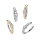 Piercing Banane - Spange - Kristalle - Herz