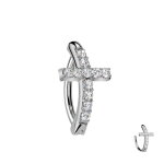 Piercing Banane - Spange - Kreuz - Kristalle