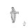 Piercing Banane - Spange - Kreuz - Kristalle