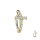 Piercing Banane - Spange - Kreuz - Kristalle