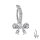Piercing Banane - Spange - Schleife - Kristalle