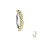 Piercing Banane - Spange - Kristalle - X