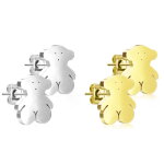 Edelstahl Ohrstecker - Teddy