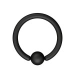 Piercing Klemmring - Schwarz - Matt