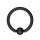 Piercing Klemmring - Schwarz - Matt