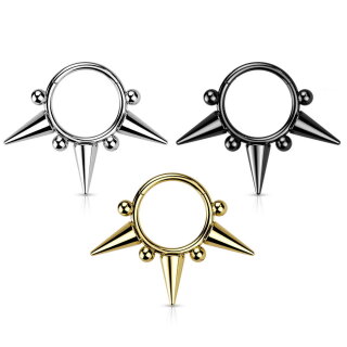 Segmentring Piercing - Klicker - Segmentklicker - Spitzen