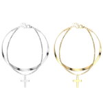 Armband - 2 Ketten - Kreuz