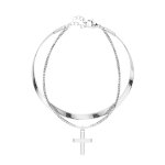 Armband - 2 Ketten - Kreuz