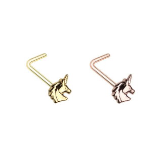Nasenpiercing gerade - Einhorn