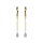 Edelstahl Creolen Ohrringe - Gold - Kette - Kristall