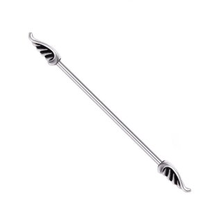Piercing Stab - Industrial - Silber - Flügel