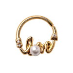 Piercing Ring - Continuous Ring - Gold - Love
