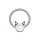 Piercing Klemmring - Stahl - Silber - Katze