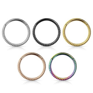 Segmentring Piercing - Klicker - Segmentklicker - Geflochten