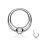 Segmentring Piercing - Klicker - Segmentklicker - Breit - Kristall