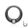 Segmentring Piercing - Klicker - Segmentklicker - Breit - Kristall
