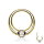 Segmentring Piercing - Klicker - Segmentklicker - Breit - Kristall
