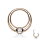 Segmentring Piercing - Klicker - Segmentklicker - Breit - Kristall