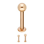 Piercing Labret - Stahl - Rosegold