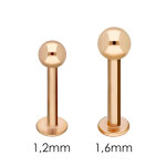 Piercing Labret - Stahl - Rosegold